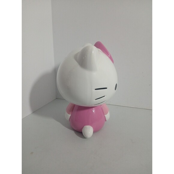 Sanrio Hello Kitty Sitting Ceramic Piggy Bank Pink Bow 8" Home Decor Kawaii - Picture 2 of 7